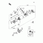 Схема узла: Starter motor для Kawasaki ZX750 Ninja ZX-7