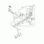 Схема вузла: Clutch master cylinder для Kawasaki ZR1200 ZRX1200 DAEG