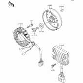 Схема вузла: Генератор для Kawasaki ZX900 Ninja ZX-9R