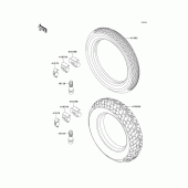 Схема вузла: Шини для Kawasaki EX250 GPX250R