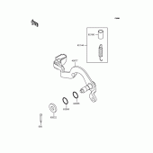 Схема вузла: Лапка гальма для Kawasaki KL250 KL250 Super Sherpa