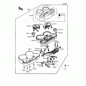 Схема вузла: Панель приладів для Kawasaki ZX900 GPZ900R