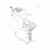 Схема узла: Топливный насос для Kawasaki ZX1400 Ninja ZX-14