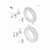 Схема узла: Колеса (Шины) для Kawasaki ZR400 Zephyr