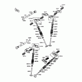 Схема вузла: Клапан(и) для Kawasaki VN1500 VN-15
