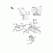 Схема вузла: Fenders для Kawasaki KLE500