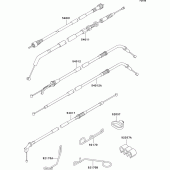 Схема узла: Тросики для Kawasaki ZX600 ZZ-R600
