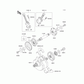 Схема узла: Коленчатый вал для Kawasaki VN1500 Vulcan 1500 Classic