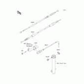 Схема узла: Тросики для Kawasaki KLX110 KLX110