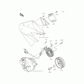 Схема вузла: Генератор для Kawasaki ER250 Z250