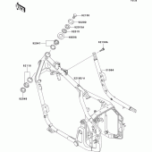 Схема вузла: Рама для Kawasaki VN800 Vulcan 800