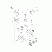Схема вузла: Crankshaft/piston(s) для Kawasaki KX250/ KX252 KX250