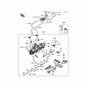 Схема узла: Throttle для Kawasaki ZX1400 ZZR1400 ABS