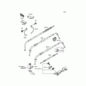 Схема вузла: Кабелі для Kawasaki BJ250