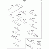 Схема вузла: Owner`s tools для Kawasaki EJ650 W650