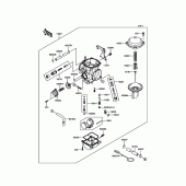 Схема узла: Карбюратор для Kawasaki KL650 KLR650