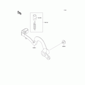 Схема вузла: Лапка гальма для Kawasaki KX250/KX252 KX250