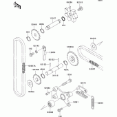 Схема узла: Водяной насос для Kawasaki VN1500 VN1500 Classic Tourer Fi