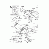Схема вузла: Облицювальні елементи для Kawasaki VN1700 Vulcan 1700 Voyager