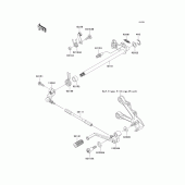 Схема узла: Переключатель передач для Kawasaki ZX600 Ninja ZX-6RR