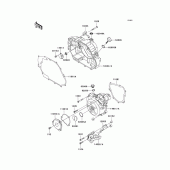Схема узла: Крышка двигателя для Kawasaki KLX140 KLX140