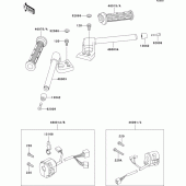 Схема узла: Руль & Пульт управления рулевой для Kawasaki ZX1100 ZZ-R1100