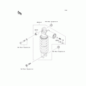Схема вузла: Задній амортизатор для Kawasaki ZR1000 Z1000