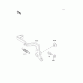 Схема вузла: Лапка гальма для Kawasaki KX100