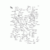 Схема вузла: Cowling lowers(1/2) для Kawasaki ZG1200 Voyager XII