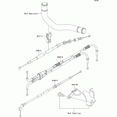 Схема вузла: Троси для Kawasaki ZX900 Ninja ZX-9R