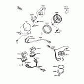 Схема вузла: Meter(s) для Kawasaki VN1500 Vulcan 1500L