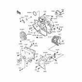 Схема узла: Крышка двигателя (‾BJ250A-084145) для Kawasaki BJ250 Estrella