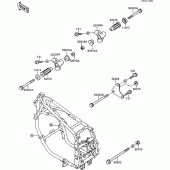Схема узла: Крепление двигателя для Kawasaki ZX600 GPX600R