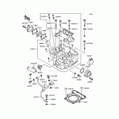 Схема вузла: Головка циліндра для Kawasaki KLX250 KLX250