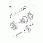 Схема вузла: Зчеплення для Kawasaki KX250/ KX252 KX250