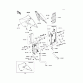 Схема вузла: Радіатор для Kawasaki KX125