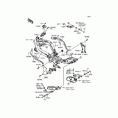 Схема вузла: Кріплення для Kawasaki ER650 ER-6N