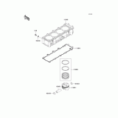 Схема вузла: Циліндр & Поршень для Kawasaki ZX1200 Ninja ZX-12R