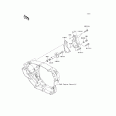 Схема вузла: Водяний насос Kawasaki KX450 KX450F