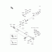 Схема узла: Переключатель передач для Kawasaki ZX1000 Ninja ZX-10R