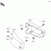 Схема узла: Side covers для Kawasaki VN1500 VN1500 Classic