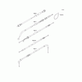 Схема вузла: Троси для Kawasaki EL250 Eliminator 252