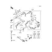 Схема вузла: Замок запалювання для Kawasaki VN400 Vulcan