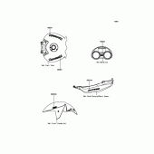 Схема вузла: Decals(Green)(Gray) для Kawasaki ZX1400 ZZR1400 ABS