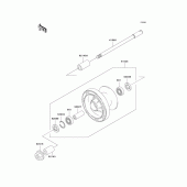 Схема вузла: Front wheel для Kawasaki VN1500 Vulcan 1500 Drifter