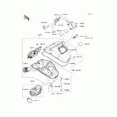 Схема вузла: Повітряний фільтр Kawasaki KLE650 Versys 650