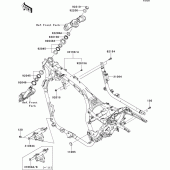 Схема вузла: Рама для Kawasaki VN1700 Vulcan 1700 Voyager
