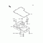 Схема вузла: Oil pan для Kawasaki ZR400 ZRX