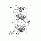 Схема вузла: Картер двигуна для Kawasaki ER300 Z300 ABS