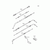 Схема узла: Тросики для Kawasaki ZR400 Zephyr X